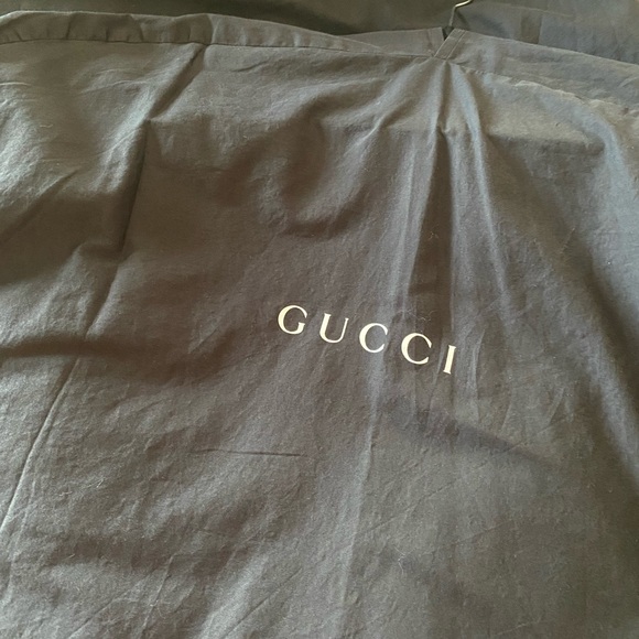 💯 Authentic Gucci Military Web Wool Double Breasted Black Coat - Picture 8 of 8